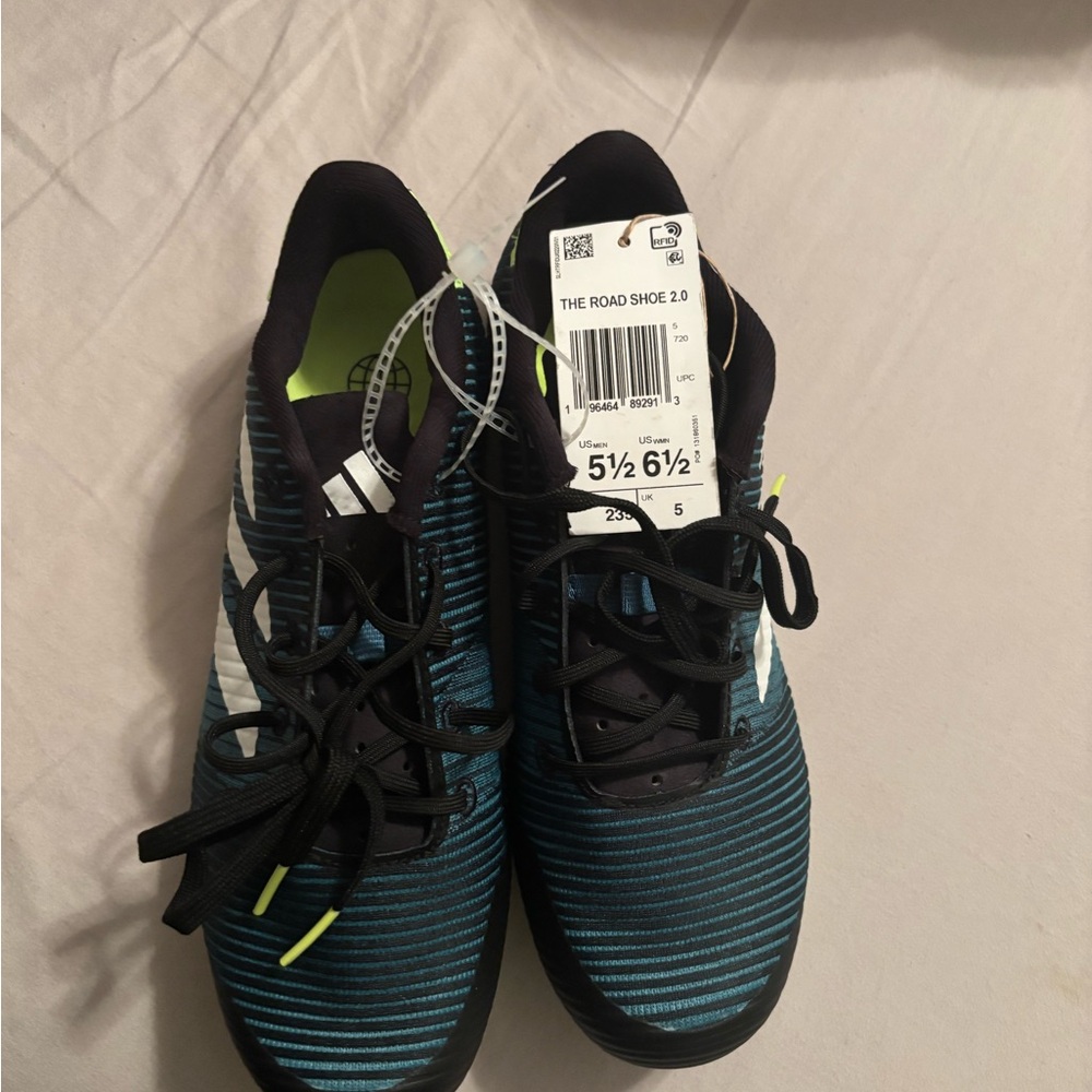 adidas Blue and Black Athletic Shoes